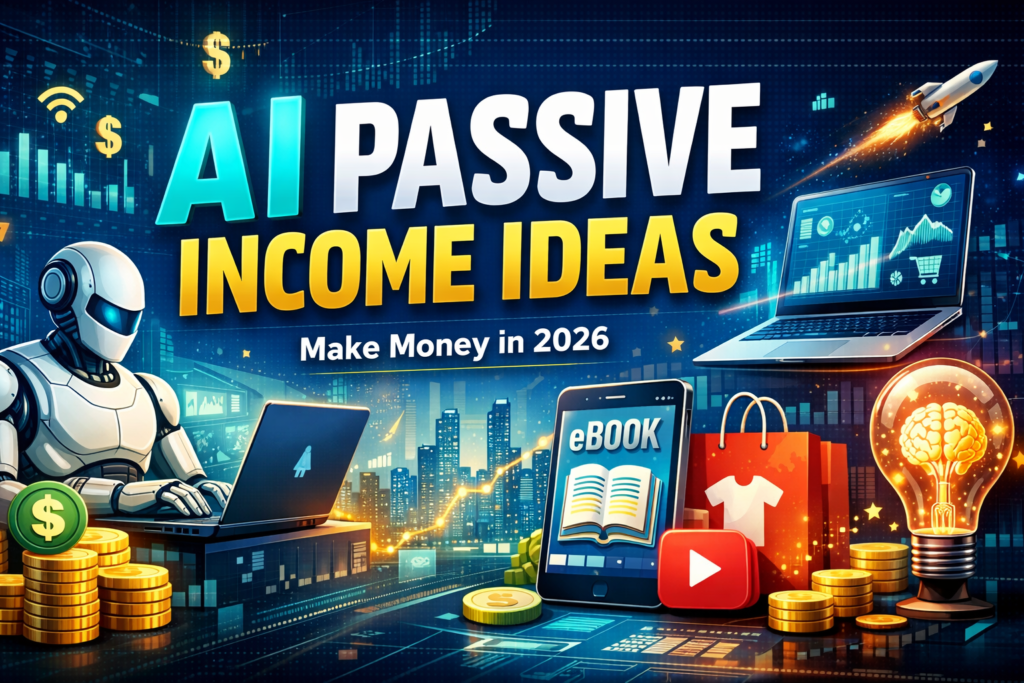 Robot working on a laptop