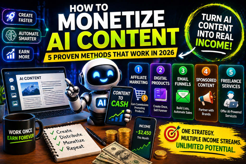 how to monetize ai content
