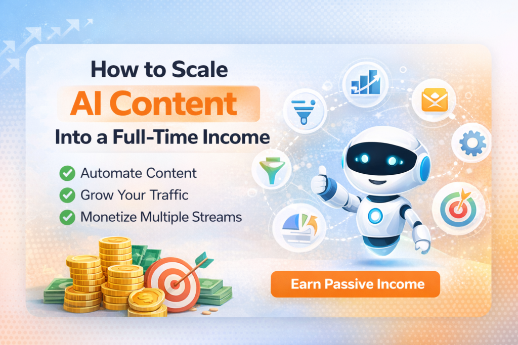 How to Scale AI Content Into a Full-Time Income