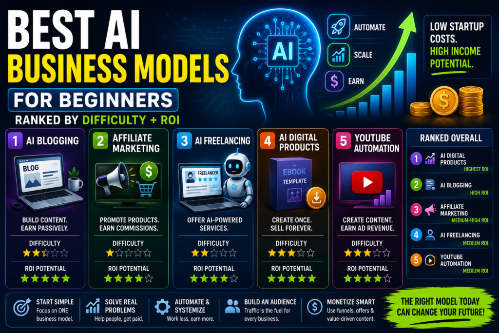 best ai business models