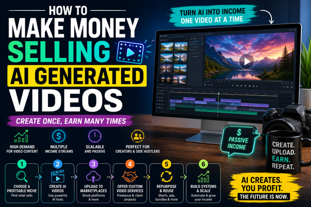 make money selling ai generated videos