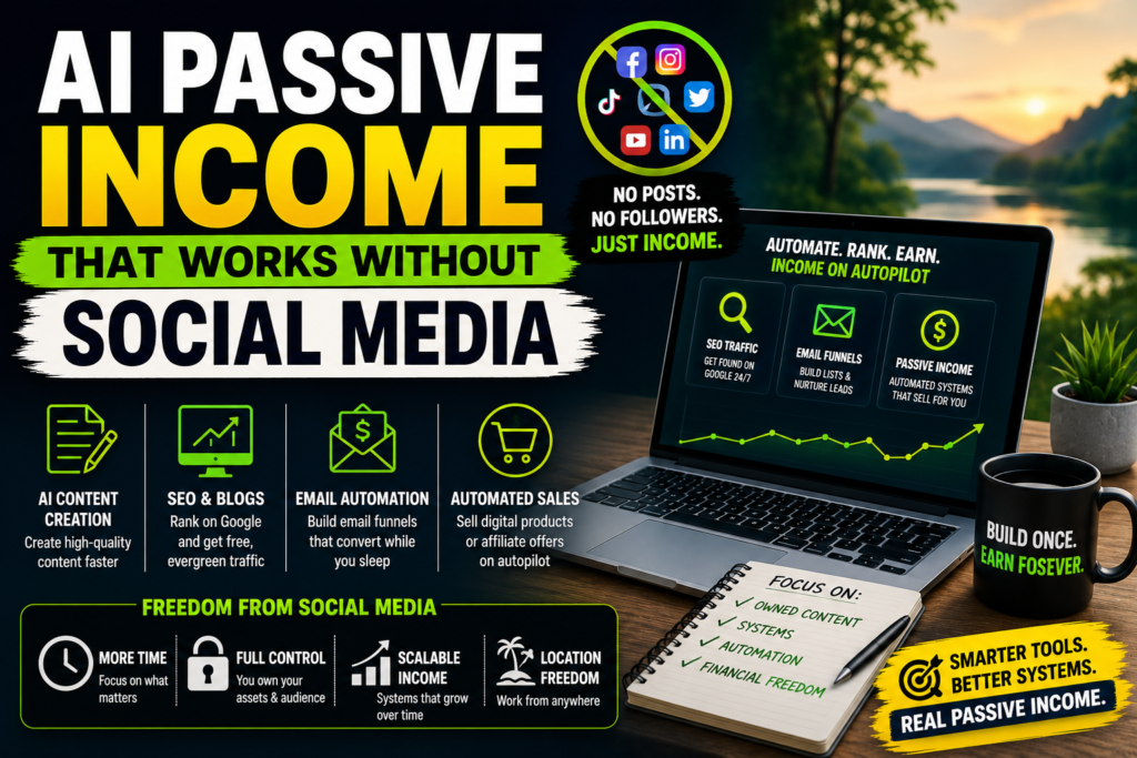 ai passive income without social media