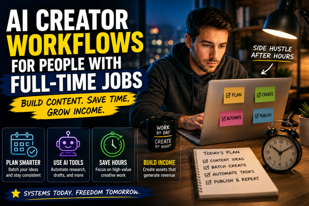 ai creator workflows for people with full-time jobs