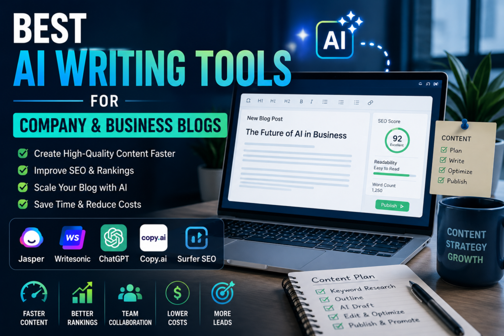 best ai writing tools for company