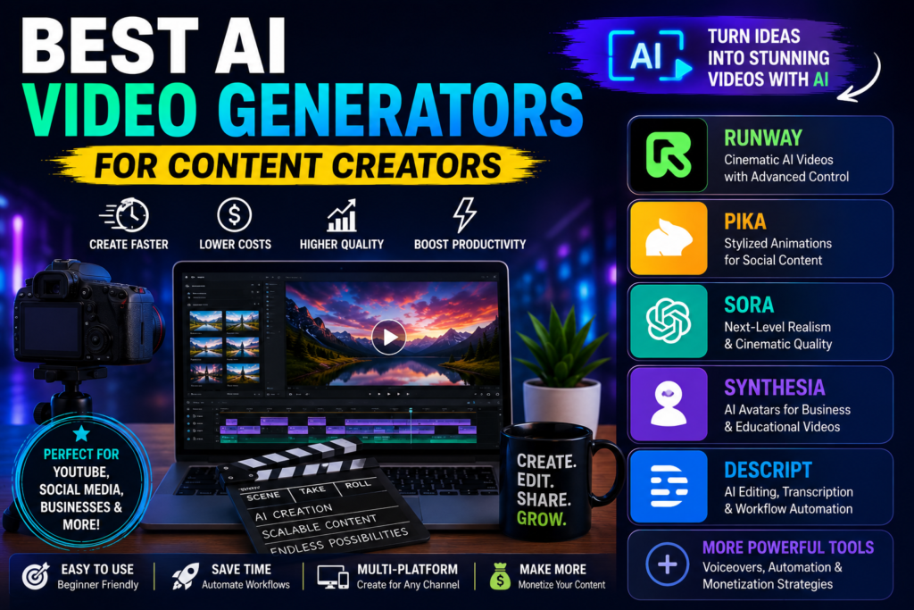best ai video generators for content creators