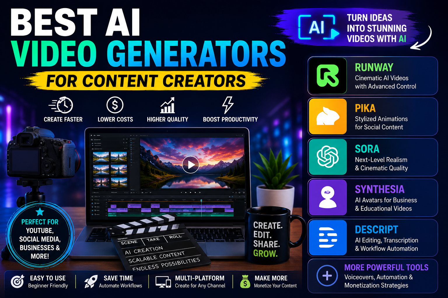 Best AI Video Generators for Content Creators (2026 Guide)
