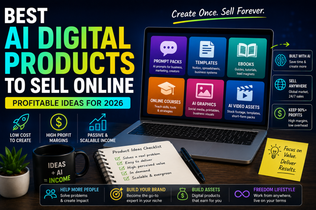 best ai digital products to sell online