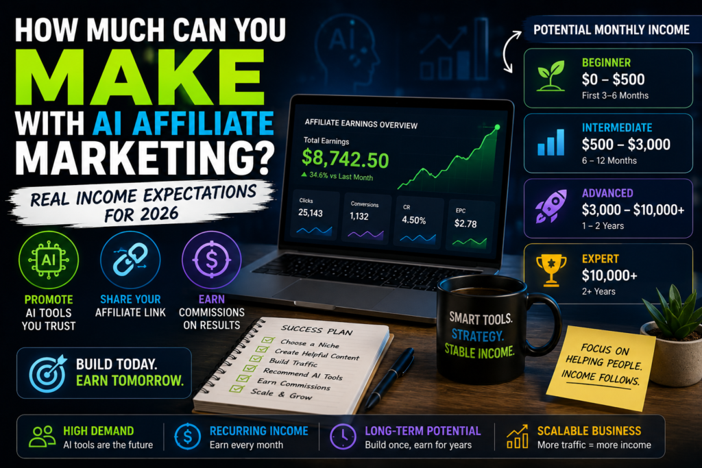 how much can you make with ai affiliate marketing