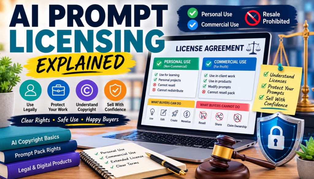 AI prompt licensing