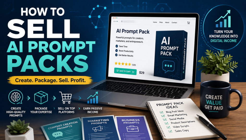 how to sell AI prompt packs