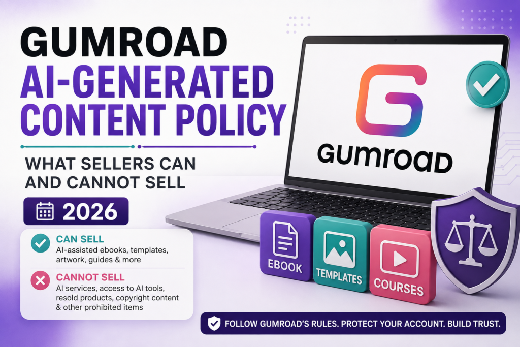 Gumroad AI generated content policy